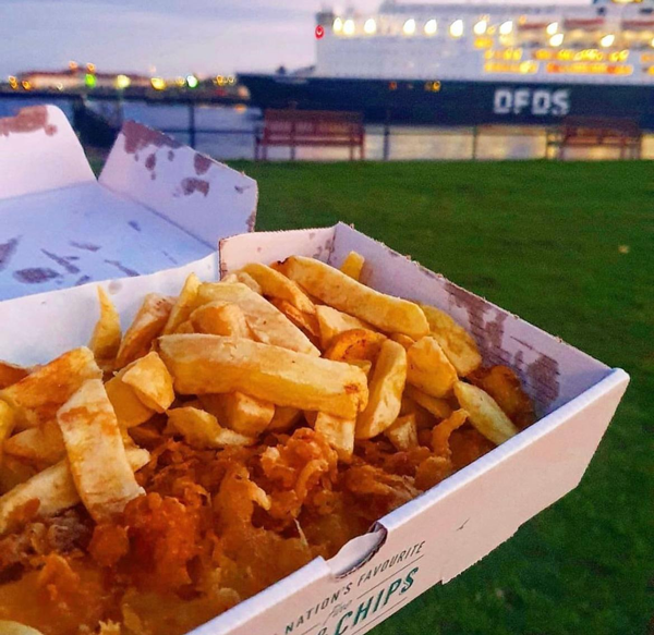 watert front north shields fish and chips