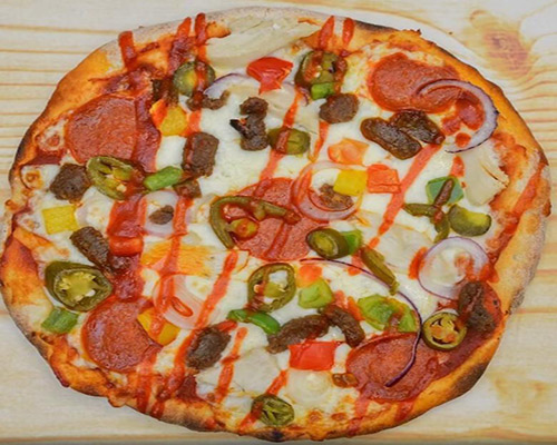 Fiery Meat Feast-Pizza water front north shields